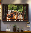 Boxer Dog Window View Canvas