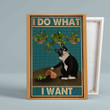 I Do What I Want Canvas, Cat Canvas, Wall Art Canvas, Gift Canvas