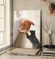 Black cat - Take my hand 2 Canvas