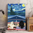 English bulldog - On the road with you Canvas