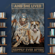 English bulldog - My happiness Canvas