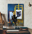Black cat - Awesome artist Canvas