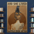 Black cat - And she lived happily ever after Canvas