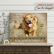 BENICEE Top 3 Memorial Dog Personalized Wall Art Canvas - When tomorrow start without me