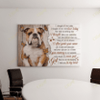 English Bulldog - I have you in my heart Canvas