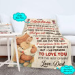Personalized Gift For Daughter I want you to believe deep in your heart that you are capable of achieving anything you put your mind to Throw Blanket