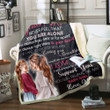 Personalized Gift For Daughter always love you Throw Blanket