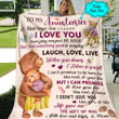 Personalized Gift For Daughter I didn't give you the gift of life, Life gave me the gift of you Throw Blanket