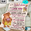 Personalized Gift For Daughter I didn't give you the gift of life, Life gave me the gift of you Throw Blanket