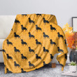 Rottweiler Dog Pattern Print Blanket