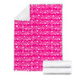 Pink Dog Lover Pattern Blanket