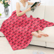 Valentine's Day XOXO Pattern Print Blanket
