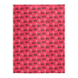 Valentine's Day XOXO Pattern Print Blanket