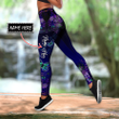 Personalized Butterfly Combo Hollow Tank Top & Legging Set Printed 3D Sport Yoga Fitness Gym Women