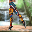 Combo Hollow Tank Top & Legging Set Printed 3D Sport Yoga Fitness Gym Women HP20061707S