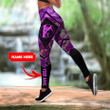 Arborist's wife Combo Hollow Tank Top & Legging Set Printed 3D Sport Yoga Fitness Gym Women