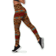 Native American Pattern 3D Over Printed Combo Legging and Hollow Tank