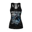 Customize Name Skull Hollow Tank Top And Legging Outfit