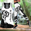 St. Bernard black tattoos Combo Hollow Tank Top & Legging Set Printed 3D Sport Yoga Fitness Gym Women DD09162001S