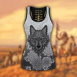 Wolf 3D All Over Printed Legging + Hollow Tank