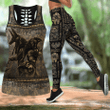 Ancient Egyptian Gods Combo Hollow Tank Top & Legging Set Printed 3D Sport Yoga Fitness Gym Women JJ120301
