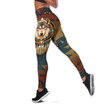 Wolf Native American 3D All Over Printed Unisex Combo Legging and Hollow Tank