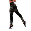 Cat tattoos Combo Hollow Tank Top & Legging Set Printed 3D Sport Yoga Fitness Gym Women legging + hollow tank for women PL