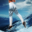 Beautiful White Wolf 3D All Over Printed Combo Hollow Tank Top & Legging Set Printed 3D Sport Yoga Fitness Gym Women