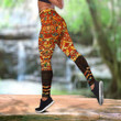 Aztec Mexico Combo Hollow Tank Top & Legging Set Printed 3D Sport Yoga Fitness Gym Women QB07032008