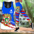 Puerto Rico 3D All Over Printed Combo Tank top and Legging