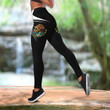 Mexico Combo Hollow Tank Top & Legging Set Printed 3D Sport Yoga Fitness Gym Women