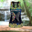 December Girl Combo Hollow Tank Top & Legging Set Printed 3D Sport Yoga Fitness Gym Women DQB08032005S
