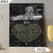 Someday Wait And See Typography Heart Shape Personalized Pet Memorial Gift Wall Art Vertical Poster Canvas Framed Print