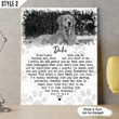 Someday Wait And See Typography Heart Shape Personalized Pet Memorial Gift Wall Art Vertical Poster Canvas Framed Print