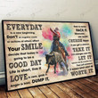 Cowgirl-Everyday is a new beginning Poster & Matte Canvas TRK21041601-TRD21041601
