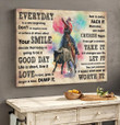 Cowgirl-Everyday is a new beginning Poster & Matte Canvas TRK21041601-TRD21041601