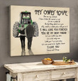 Green Tractor Farmers My Only Love Poster & Matte Canvas BIK21012007-BID21012007