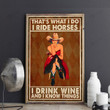 That's what I do-Cowgirl Poster & Matte Canvas DVK21030901-DVD21030901