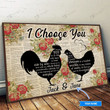 Chicken I Choose You Personalized Poster & Matte Canvas BIK21011301-BID21011301