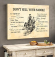 Team Steer Roping Do not sell your saddle Poster & Matte Canvas BIK21012203-BID21012203