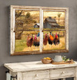 Chicken-Window view  Poster & Matte Canvas BIK21031205-BID21031205