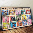 Life is better with Goats Poster & Matte Canvas TRK21031701-TRD21031701