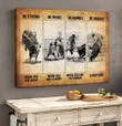 Bull riding-Be strong Poster & Matte Canvas TRK20111602-TRD20111602