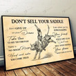 Don't sell your saddle-Bull riding Poster & Matte Canvas BIK21012501-BID21012501