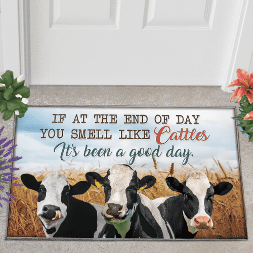 Cattle Lovers Good Day Doormat