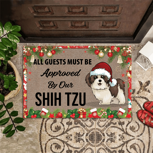 Shih Tzu Christmas Doormat
