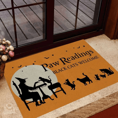 Cat Halloween Doormat