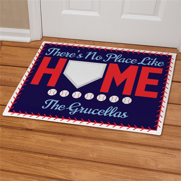 Personalized Baseball Welcome Doormat