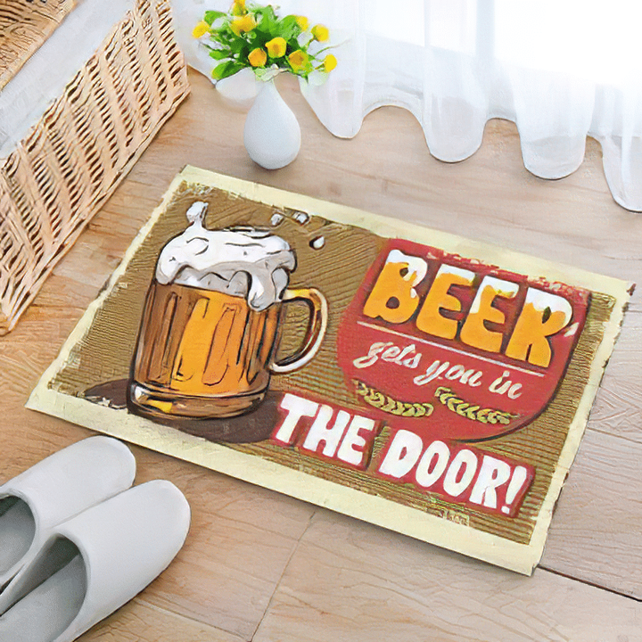 Beer Gets You In The Door Doormat
