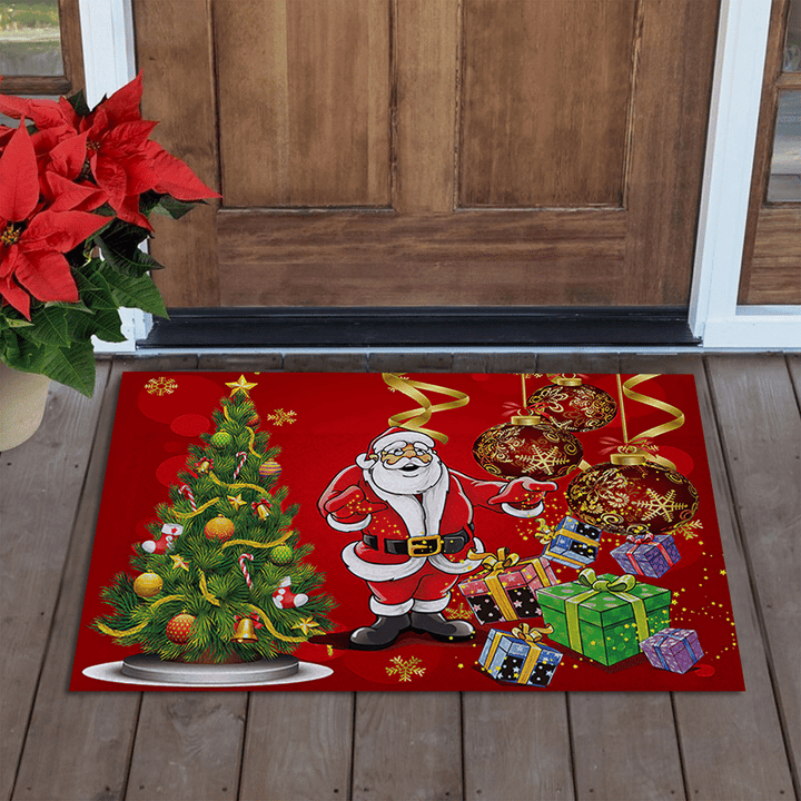 Holiday  Santa Christmas Doormat
